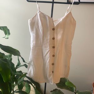 Urban outfitters white linen dress
